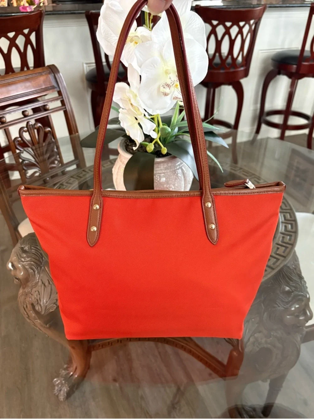 ❤️❤️COACH SAWYER ORANGE TOTE BAG!❤️❤️